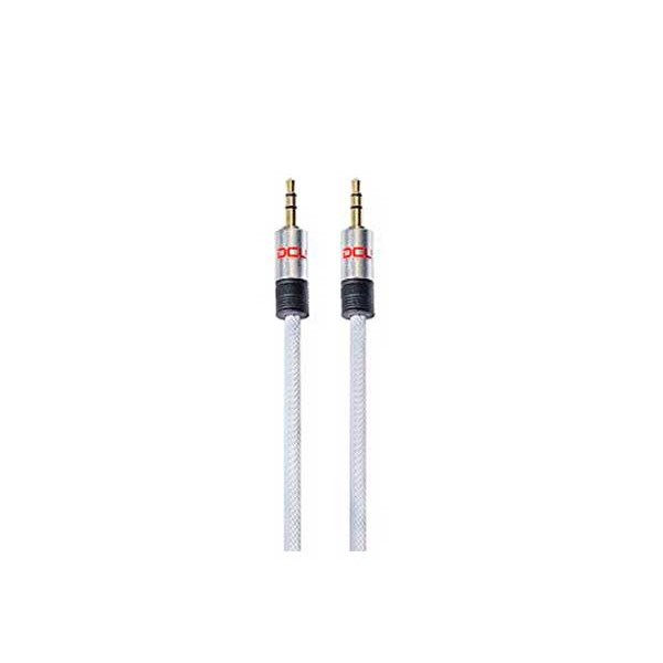 Dcu cable blanco jack 3.5 st macho a  jack 3.5 st macho 2 metros Dcu cable blanco jack 3.5 st macho a  jack 3.5 st macho 2 metros