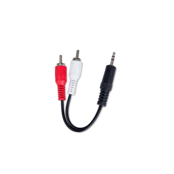 Dcu cable de conexión audio jack 3.5 macho stereo a 2 rca macho 1.5 metros
