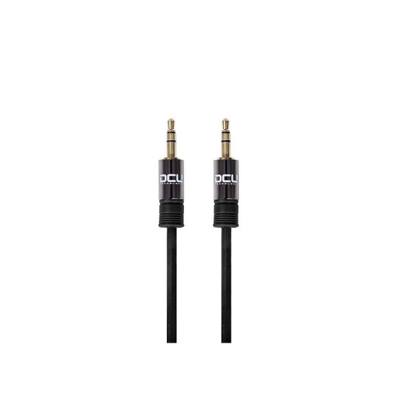 Dcu cable negro jack 3.5 st macho a  jack 3.5 st macho 1,5 metros