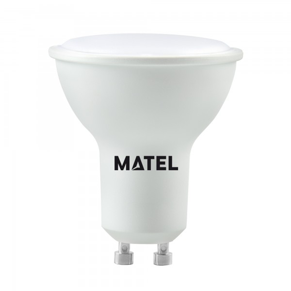 Bomb.led dicroica 120º gu10   6w.calida (caja de 10 unidades)