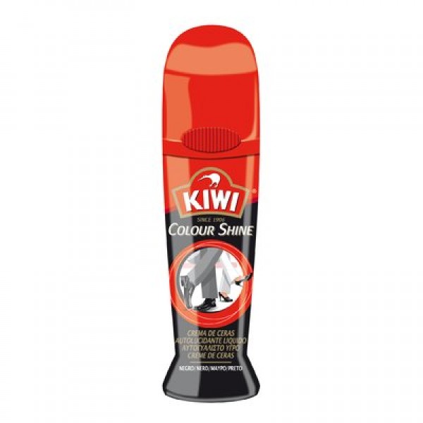 Kiwi crema de ceras calzado negro 75ml