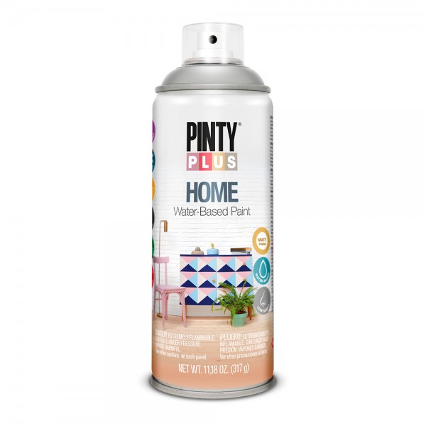 Pintura en spray pintyplus home 520cc rainy grey hm417 (pack 2 unidades)
