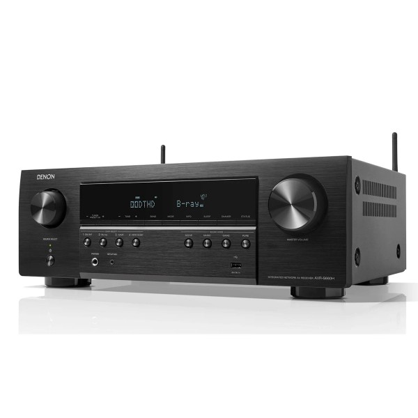 Denon avr-s660h negro/5.2ch/8k/135w/dolby truehd/dolby surround/dts-hd master audio/dts neo:6/control de voz