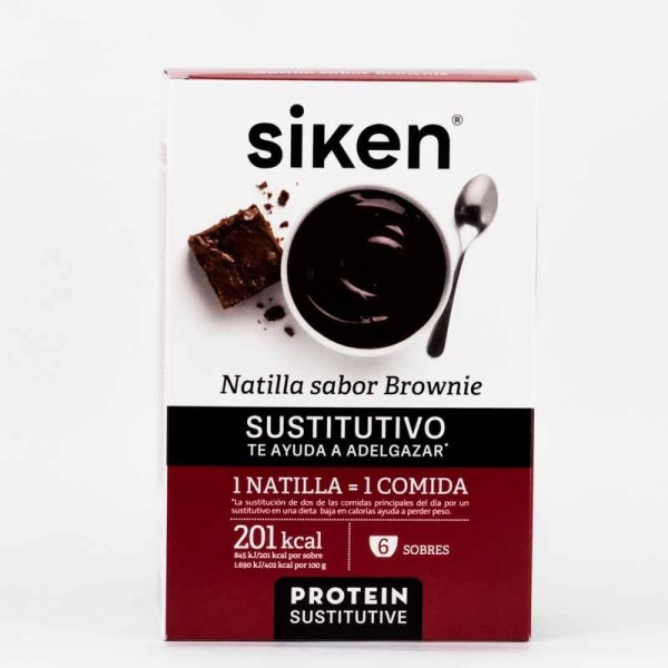 Siken Protein Sustitutive Natilla Brownie 6 Sobres