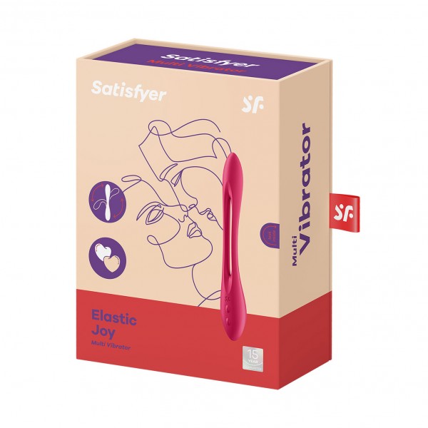 Satisfyer elastic joy vibrador rojo 1un