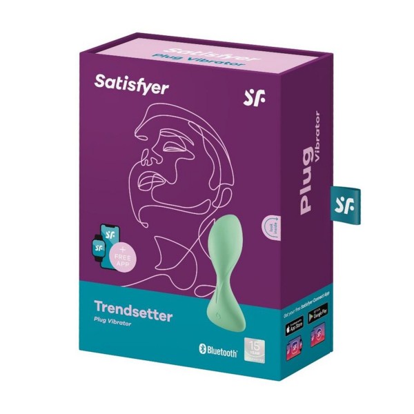 Satisfyer trendsetter plug vibrator verde con app 1un