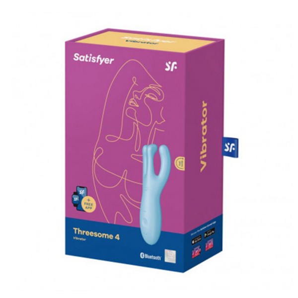 Satisfyer threesome 4 vibrador azul 1un
