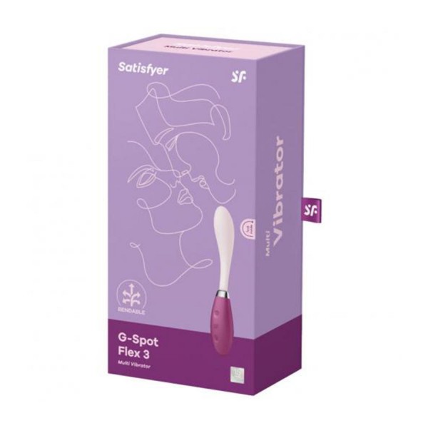 Satisfyer g-spot flex 3 multi-vibrador rojo 1un