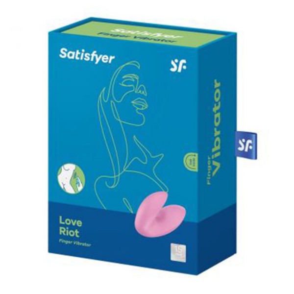 Satisfyer love riot vibrador dedo rosa 1un