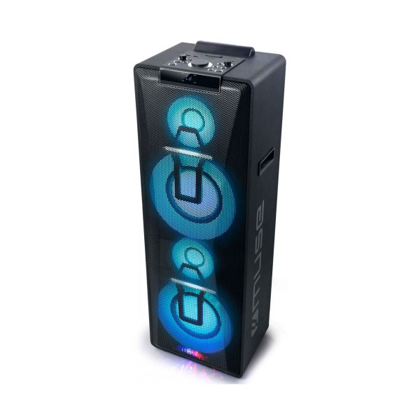 Muse m-1990 dj negro / altavoz de fiesta & karaoke