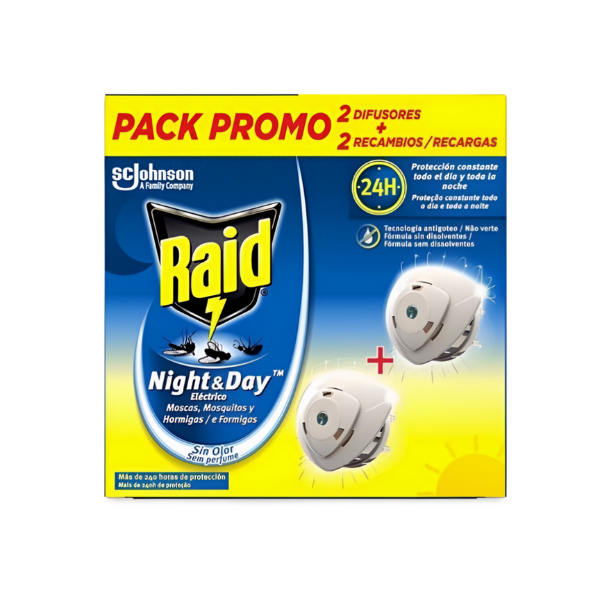 Raid Night&Day 2 difusores + 2 recambios