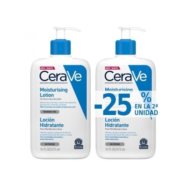 Cerave Locion Hidratante Piel Seca A Muy Seca 2x473 ml Duplo Promo