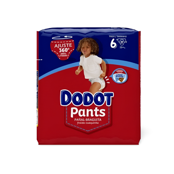 Dodot Pañales Pants T/6 15+ kg 27 unidades