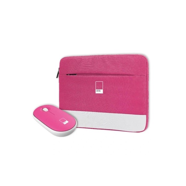 Celly kit sleeve pantone + raton 15,6" rosa