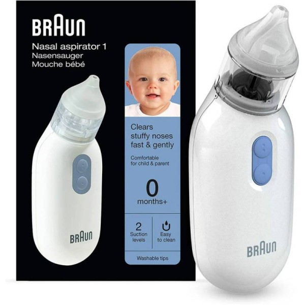 Braun Nasal Aspirator 1 Aspirador Nasal Eléctrico Bna100 0+ Meses