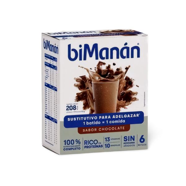 Bimanan Beslim Batido Sabor Chocolate 6 Sobres
