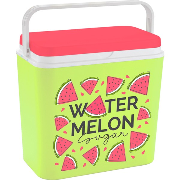 Nevera de camping 24 l estampado sandías 40 x 23 x 39 cm