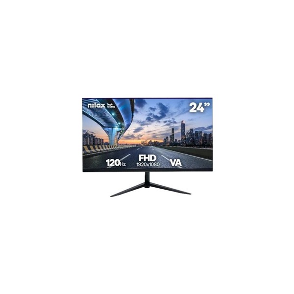 Nilox nxm24fhd1205 monitor 24" va 120 hz vga hdmi