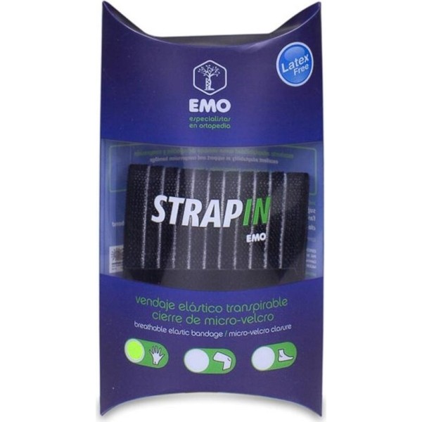 EMO Strapin Vendaje Elástico Transpirable de Muñeca con Velcro Talla Única 35cm