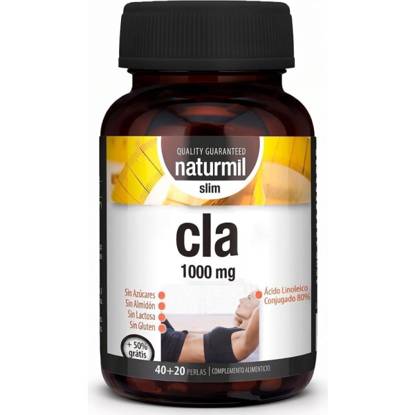 Naturmil Slim CLA Strong 1000 mg 80 + 40 Perlas
