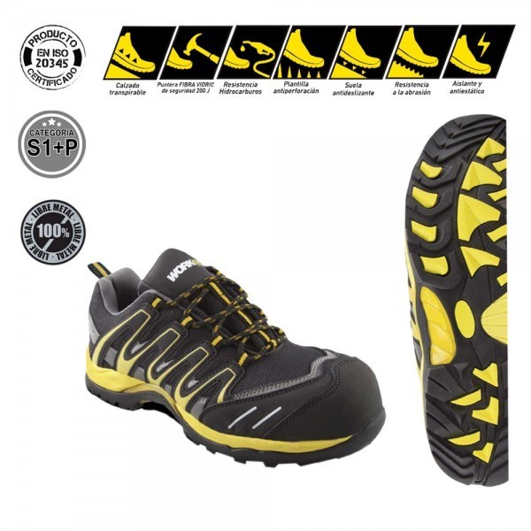 Zapato seg. workfit trail amarillo n. 40